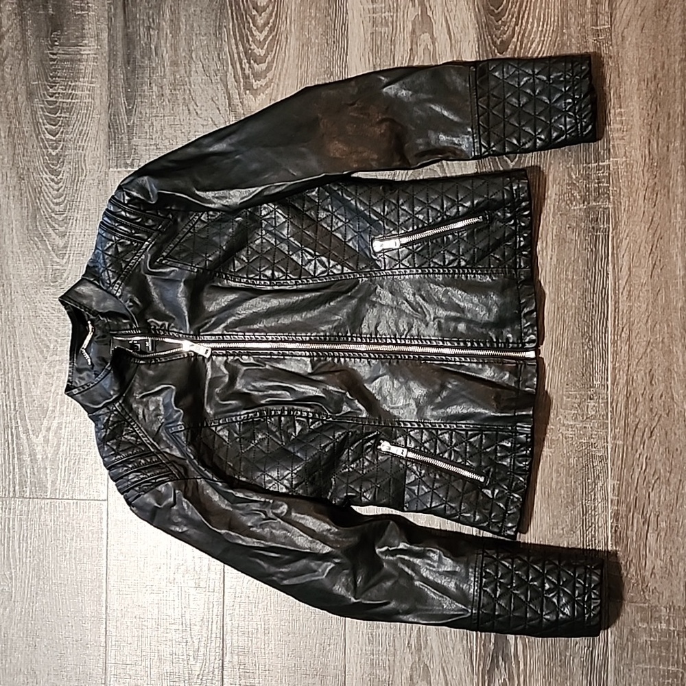 ❄️ LA Coalition vegan Leather motorcycle Jacket ❄️